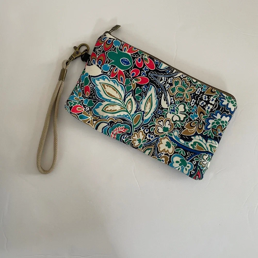 Black Butterfly‎ Paisley Canvas Teardrop Backpack Sling Bag Adjustable Straps